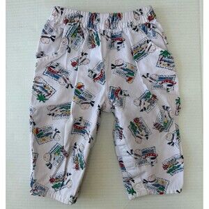 Vintage OshKosh B’Gosh Baby Hello Ciao Aloha Pants Worldwide Traveler Size 24M